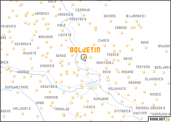 map of Boljetin