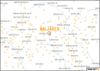 map of Boljevce