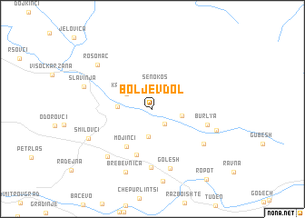 map of Boljev Dol