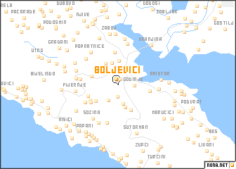 map of Boljevići