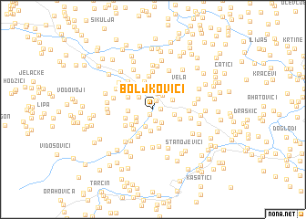 map of Boljkovići