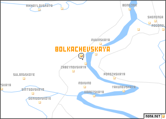 map of Bolkachevskaya