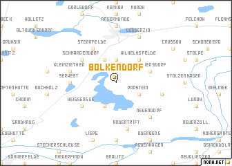 map of Bölkendorf