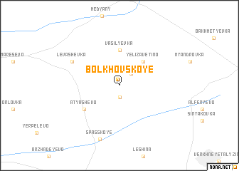 map of Bolkhovskoye