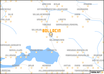 map of Bollacín