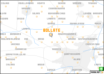 map of Bollate