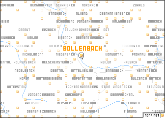 map of Bollenbach