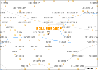 map of Bollensdorf