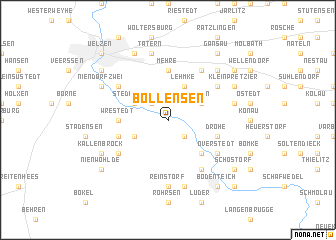 map of Bollensen