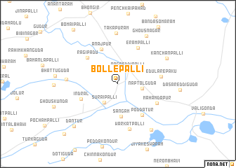 map of Bollepalli