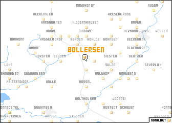 map of Bollersen