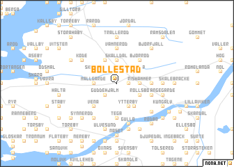 map of Bollestad