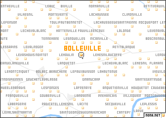 map of Bolleville