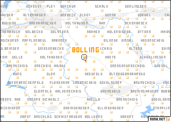 map of Bölling