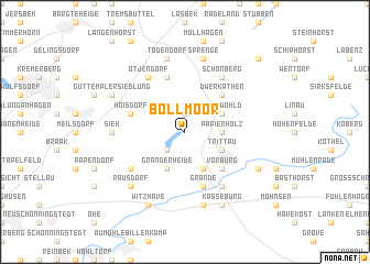 map of Bollmoor