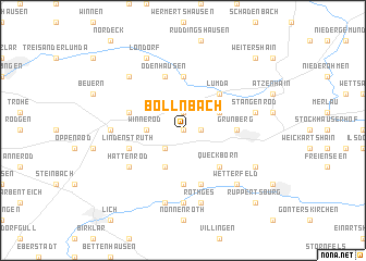 map of Bollnbach