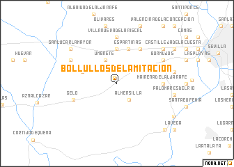 map of Bollullos de la Mitación