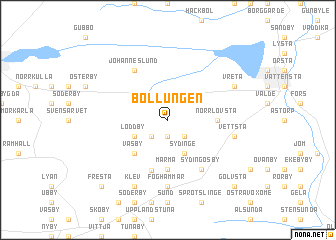 map of Bollungen