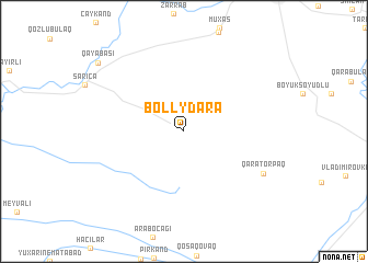 map of Bollydǝrǝ