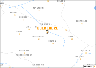 map of Bölmedere