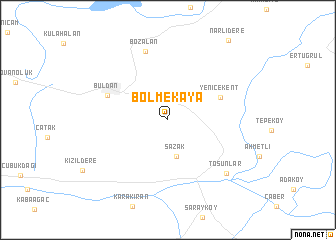 map of Bölmekaya