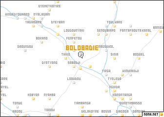 map of Bolobadié