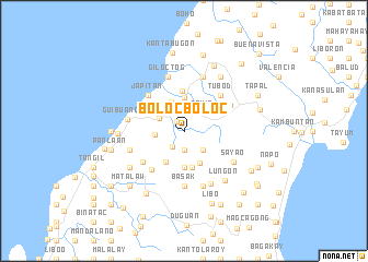 map of Bolocboloc