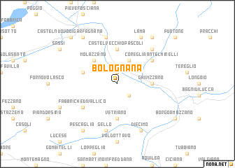 map of Bolognana