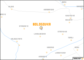 map of Bologovka