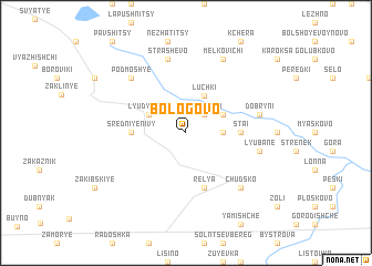 map of Bologovo