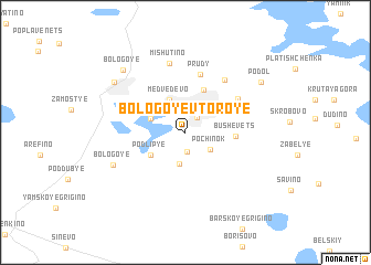 map of Bologoye Vtoroye