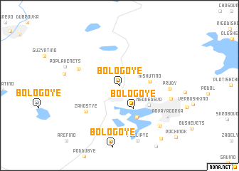 map of Bologoye