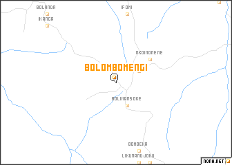 map of Bolombo-Mengi