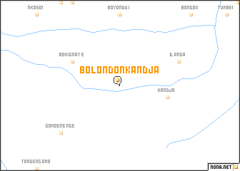 map of Bolondo Nkandja