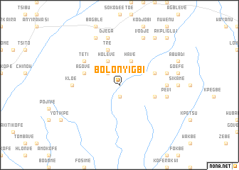 map of Bolonyigbi