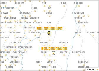 map of Bolorunduro