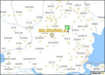 map of Bolorunpelu