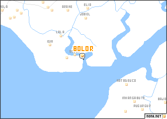 map of Bolor