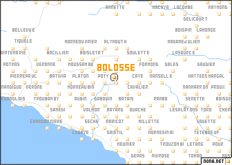 map of Bolosse