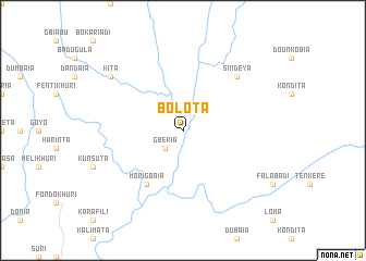 map of Bolota