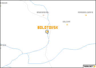 map of Bolotovsk
