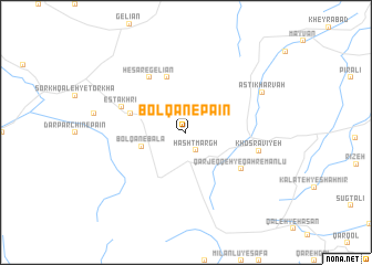 map of Bolqān-e Pā\