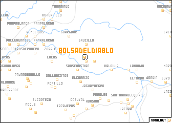 map of Bolsa del Diablo