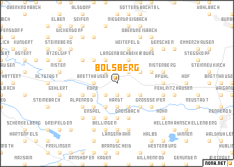 map of Bölsberg