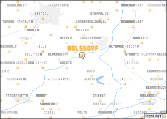 map of Bölsdorf