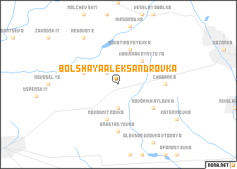 map of Bolʼshaya Aleksandrovka