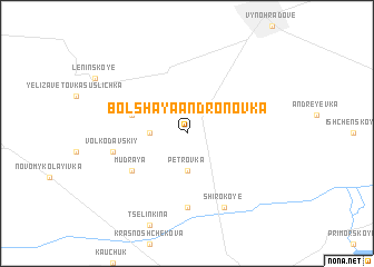 map of Bolʼshaya Andronovka