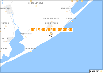 map of Bolʼshaya Balabanka