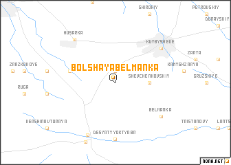 map of Bolʼshaya Belʼmanka
