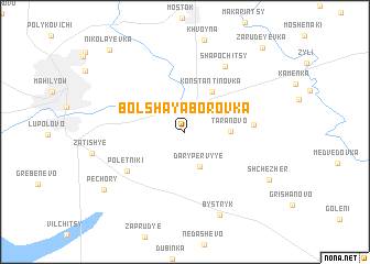 map of Bolʼshaya Borovka